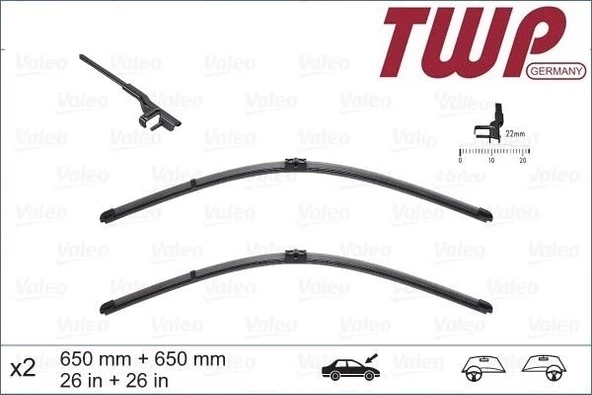 7L6955425A Silecek Süpürgesi Set 2007-2010 - Touareg ürün görseli 1