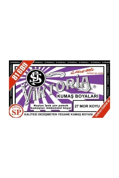 Viktoria Kumaş Boyası - 27 Mor Koyu ürün görseli 1