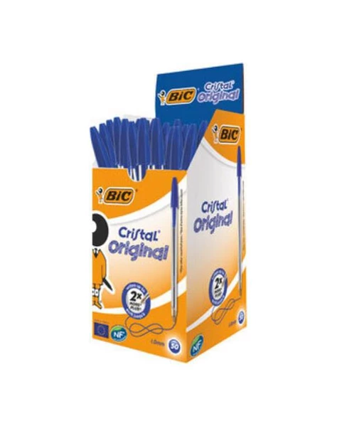 Bic Cristal Medium Tükenmez Kalem Mavi 50 li Kutu ürün görseli 1