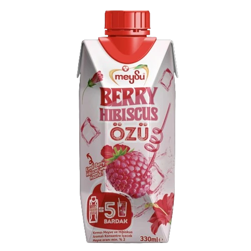 Meysu Berry Hıbıscus Özü 330 Ml X 12 Adet ürün görseli 1