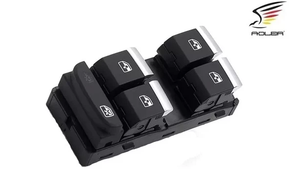 8W0959851E Cam Açma Anahtarı 4'lü Krom - Audi A4 2016-> - A5-Q5 2017-> - Rs4-Rs5 2018-> ürün görseli 1