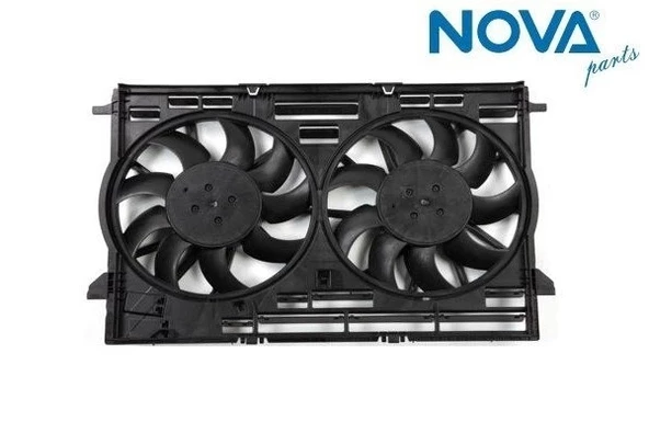 8W0121207A Fan Motoru & Dual Çerçeve - Audi A4-A5-A6-A7-Q8-Touareg ürün görseli 1
