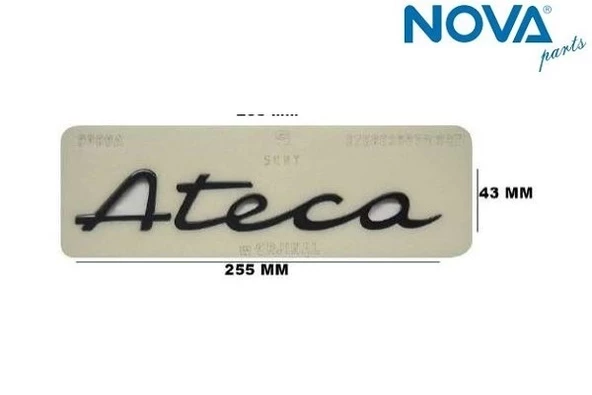 575853687 3Q7 Yazı Ateca Siyah - Ateca ürün görseli 1