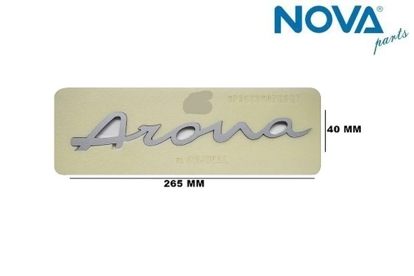 6F9853687E 3Q7 Yazı Arona Gümüş - Arona ürün görseli 1