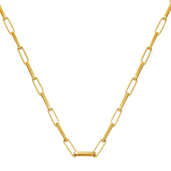 Ataç 14 Ayar Altın Zincir Kolye (3,5 mm Enli) 60 cm. ürün görseli 1