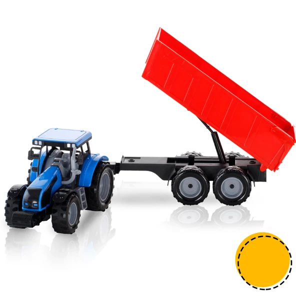 Aya Toys Römorklu Traktör 40111 - Resim 6