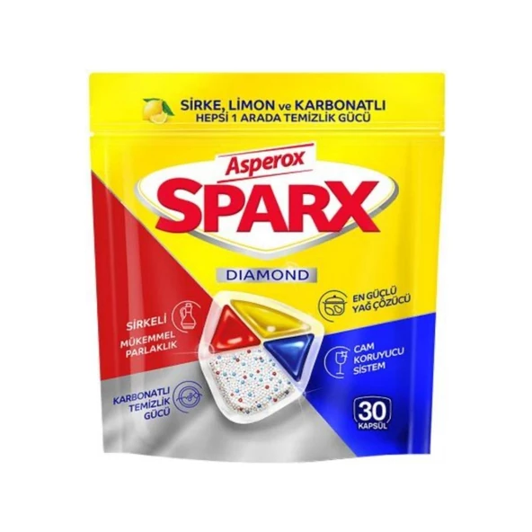 Asperox Sparx Bulaşık Makinesi Tableti 30'lu ürün görseli 1