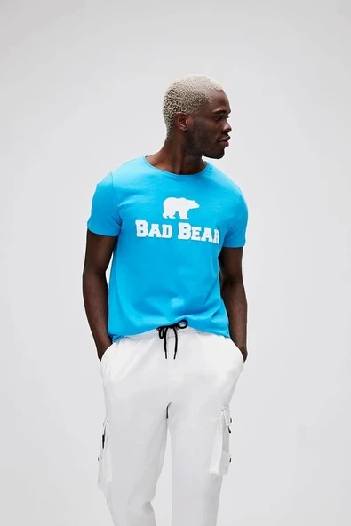Bad Bear Tee Mavi Erkek Tişört - Resim 3