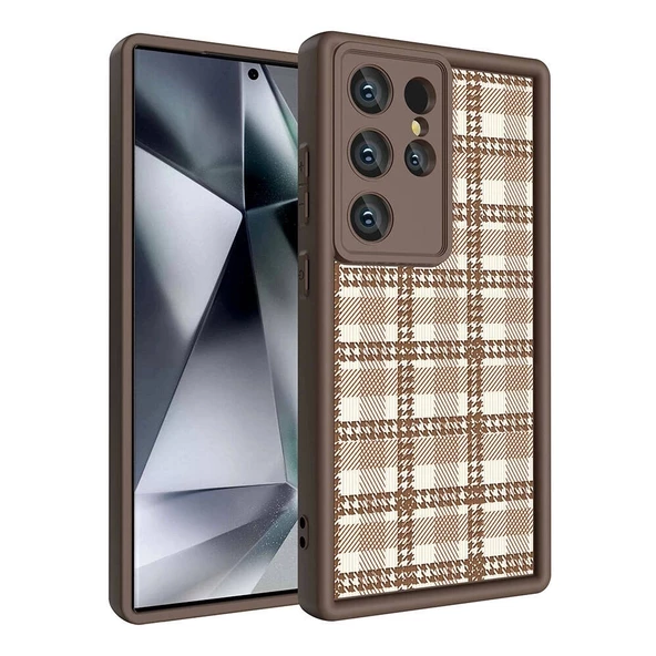 Samsung S23 Ultra Uyumlu Kılıf Kamera Korumalı Baskılı Arka Yüzey Klas Kapak ürün görseli 1
