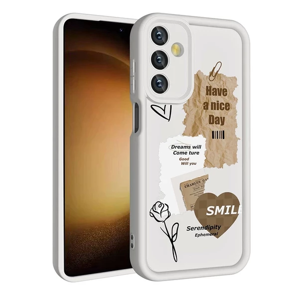 Samsung A25 Uyumlu Kılıf Kamera Korumalı Baskılı Arka Yüzey Klas Kapak ürün görseli 1
