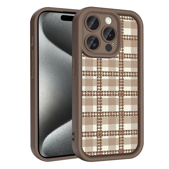 iPhone 15 Pro Max Uyumlu Kılıf Kamera Korumalı Baskılı Arka Yüzey Klas Kapak ürün görseli 1
