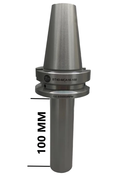 BT40 MCA16 - 100 BOY VİDALI TUTUCU M16X100 BOY VİDALI TUTUCU 20.000 devir balans alınmıştır ürün görseli 1