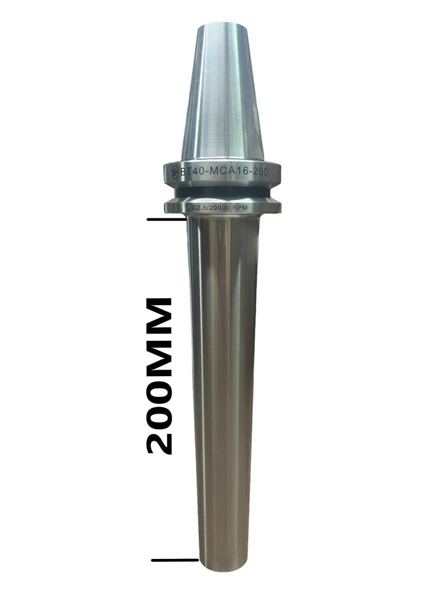 BT40 MCA16 - 200 BOY VİDALI TUTUCU M16X200 BOY VİDALI TUTUCU 20.000 devir balans alınmıştır ürün görseli 1