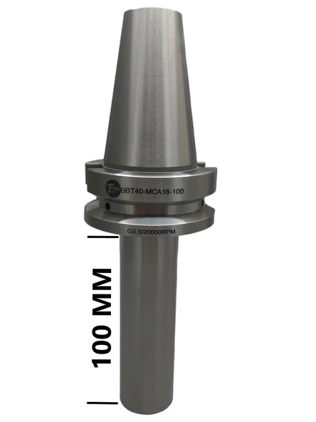BBT40 MCA16 - 100 BOY VİDALI TUTUCU M16X100 BOY VİDALI TUTUCU 20.000 devir balans alınmıştır ürün görseli 1