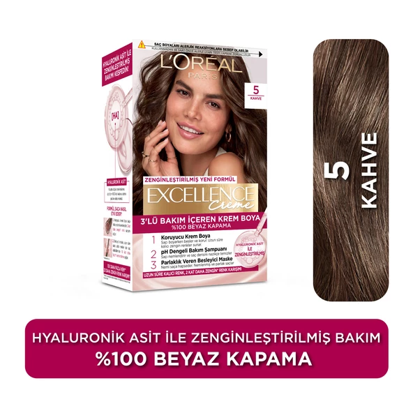 L’Oréal Paris Excellence Creme 5 Kahve Saç Boyası ürün görseli 1