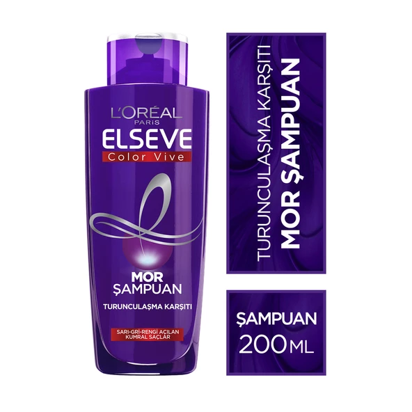 L'Oréal Paris Elseve Turunculaşma Karşıtı Mor Şampuan 200ml ürün görseli 1