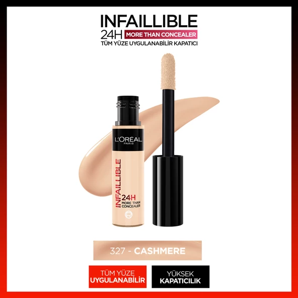 L'Oréal Paris Infaillible 24H Tüm Yüze Uygulanabilir Kapatıcı - 327 Cashmere ürün görseli 1