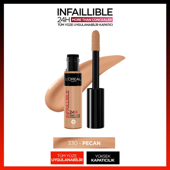 L'Oréal Paris Infaillible 24H Tüm Yüze Uygulanabilir Kapatıcı - 330 Pecan ürün görseli 1