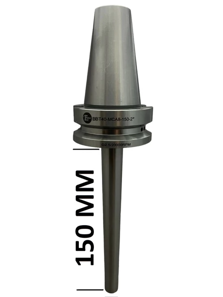BBT40 MCA8 - 150 BOY VİDALI TUTUCU M8X150 BOY VİDALI TUTUCU 20.000 devir balans alınmıştır ürün görseli 1