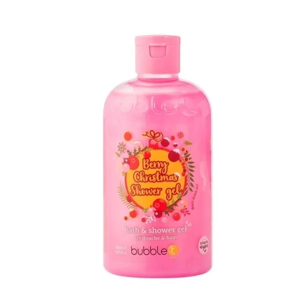 Bubble T Berry Christmas Bath & Shower Gel 500 ml Duş Jeli ürün görseli 1