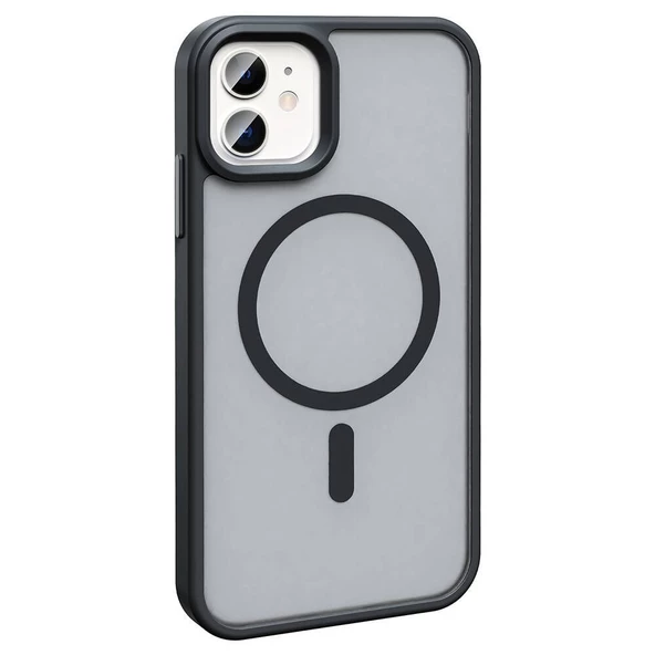 Gpack Apple iPhone 11 Kılıf Magsafeli Mat Arka Yüzey Sio Kapak ürün görseli 1