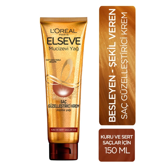 L'Oréal Paris Elseve Mucizevi Yağ Saç Güzelleştirici Krem 150 ml ürün görseli 1