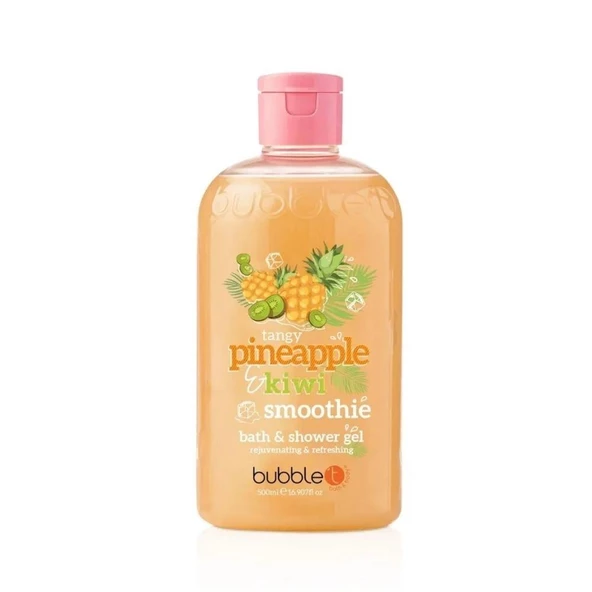 Bubble T Tangy Pineapple Kivi Smoothie Bath & Shower Gel 500 ml Duş Jeli ürün görseli 1