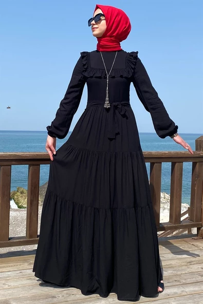 Bade Elbise Siyah - Resim 3
