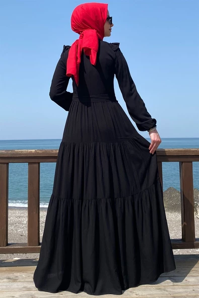 Bade Elbise Siyah - Resim 6