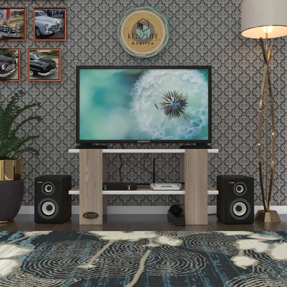 Kenzlife televizyon sehpası bangkok crd 040*120*30 tv ünitesi ürün görseli 1