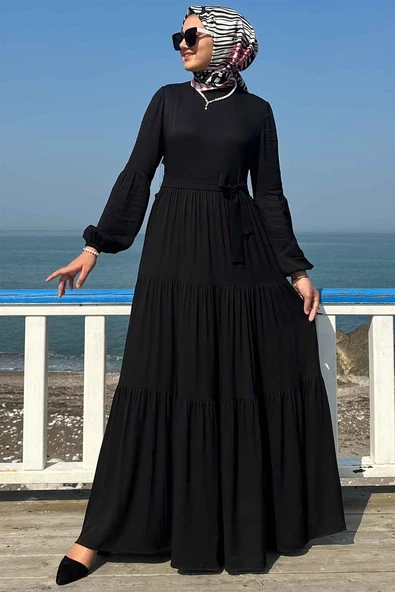 Asil Siyah Elbise - Resim 8