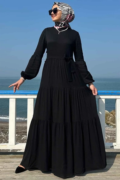 Asil Siyah Elbise - Resim 7
