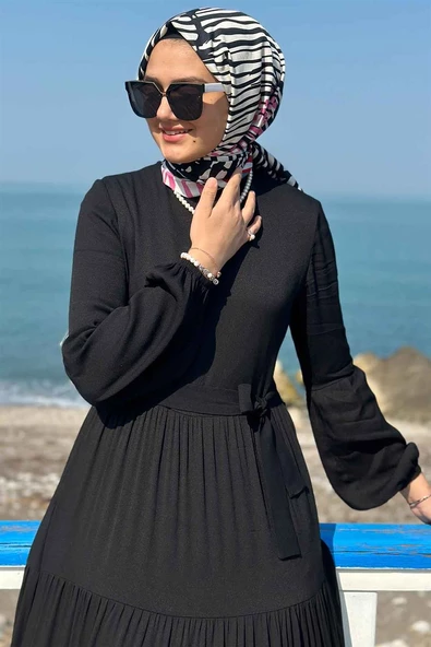 Asil Siyah Elbise - Resim 5