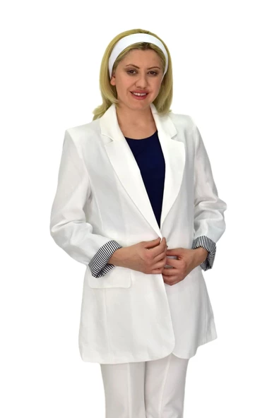 Kadın Ayrobin Tek Dügmeli Ceket BGL-ST03726 ürün görseli 1