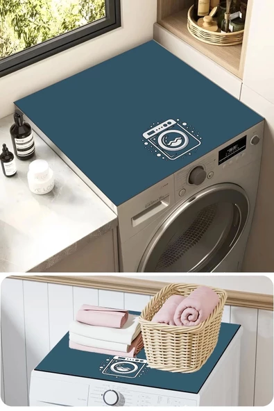 Valerine Life Çamaşır ve Kurutma Makinesi Üstü Düzenleyici Matı Örtüsü Kaymaz Sıvı Geçirmez 27CMD240603 ürün görseli 1