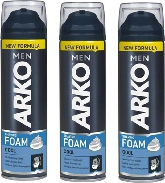 Arko Men Cool Tıraş Köpüğü 3 Adet 200ml ürün görseli 1