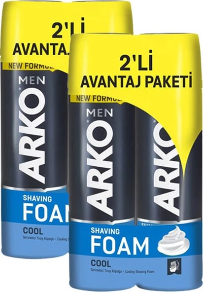 Arko Men Cool Tıraş Köpüğü 200 ml 4 Lü ürün görseli 1
