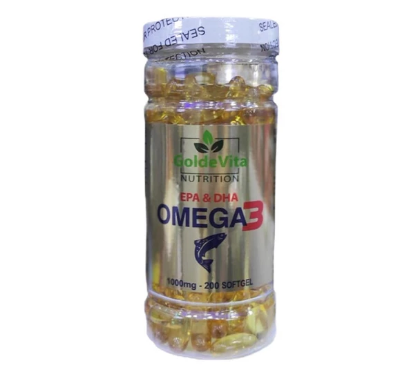 GoldeVita Omega 3 Balık Yağı 200 Yumuşak Softgel ürün görseli 1