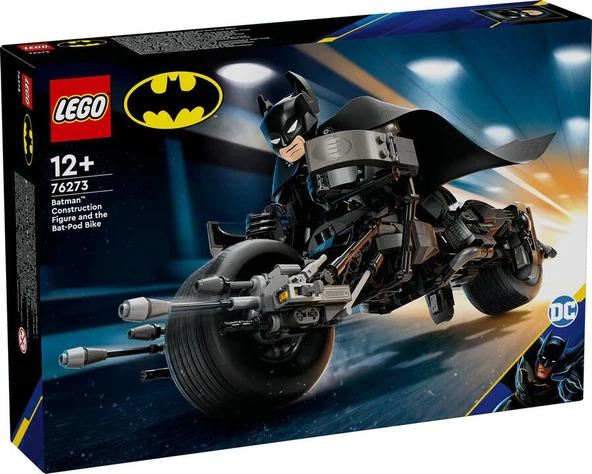 LEGO Super Heroes 76273 Batman Construction Figure and the Bat-Pod Bike ürün görseli 1