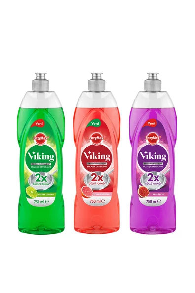 TECHNOPOWER 3'lü Bulaşık Deterjanı Misket Limon, Kara İncir, Greyfurt 750 ml X 3 Adet ürün görseli 1