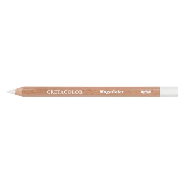 Cretacolor Mega Color Kalın Kuru Boya (Kalem İçi Çapı: 6,4mm) Permanent White (291 01) ürün görseli 1