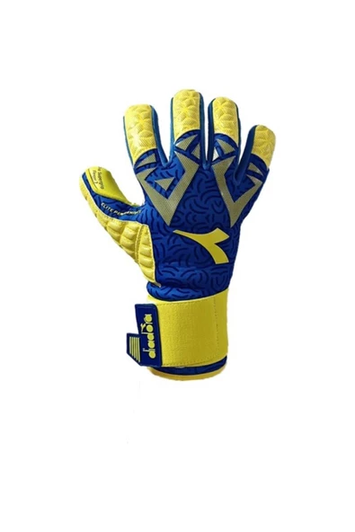 Diadora Supergrip Finger 1 Kaleci Eldiveni Sarı-Lacivert DG-300 ürün görseli 1