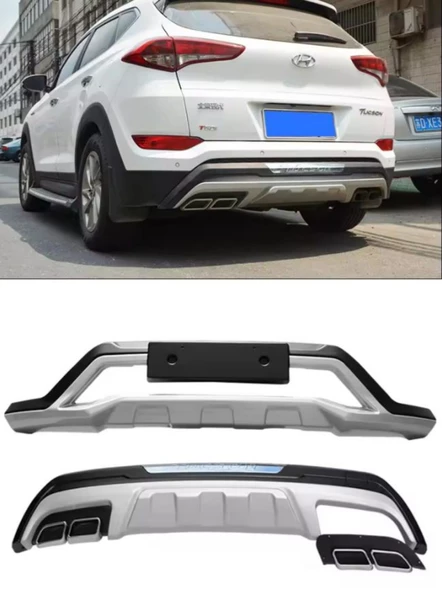 Hyundai Tucson Ön-Arka Tampon Koruması  2015-2018 (Model 1) ürün görseli 1