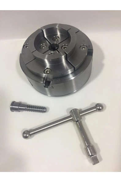 Ahşap Torna Aynası 110mm 4 Çeneli 100ayna Uyumlu ürün görseli 1