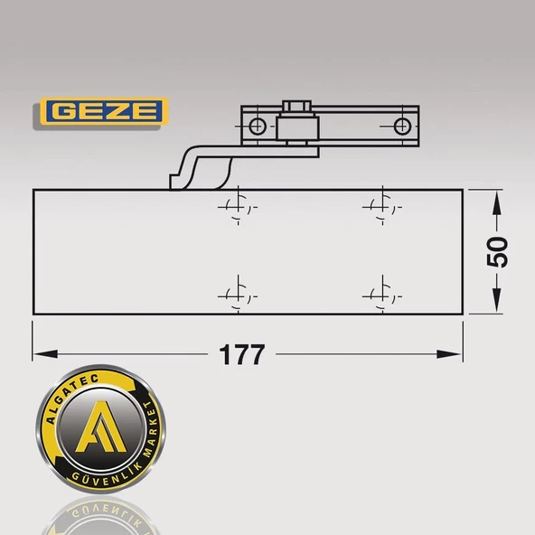 Geze TS 1500 Dirsek Kollu Kapı Kapatıcı Hidrolik - Resim 2
