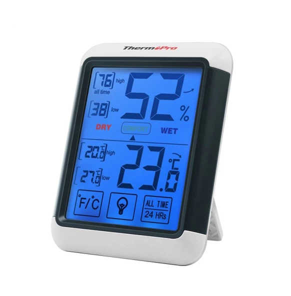 ThermoPro TP55 İç Mekan Sıcaklık ve Nem Ölçer ürün görseli 1