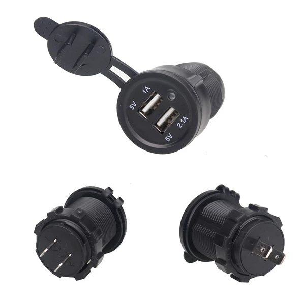Universal çift usb'li soket 12-24V / ICCA102 ürün görseli 1