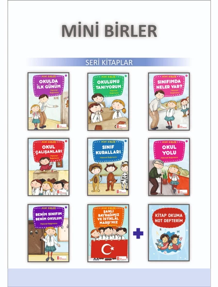1.Sınıflar İçin Mini Birler Öykü Dizisi + Kitap Okuma Not Defteri ürün görseli 1