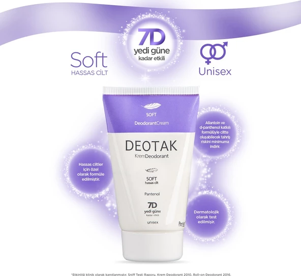 Deotak Krem Deodorant Soft 35ml - Resim 2