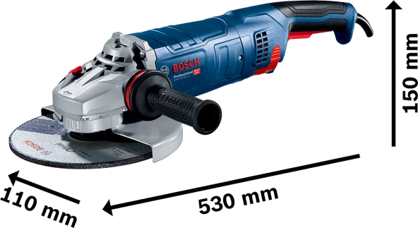 Bosch Professional GWS 24-230 JZ Büyük Taşlama Makinesi ürün görseli 1